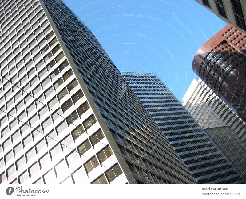 san_francisco_01 San Francisco Stadt Hochhaus Bürogebäude Fenster Fassade Beton USA Glas Hochhausfassade Glasfassade aufwärts himmelwärts Froschperspektive