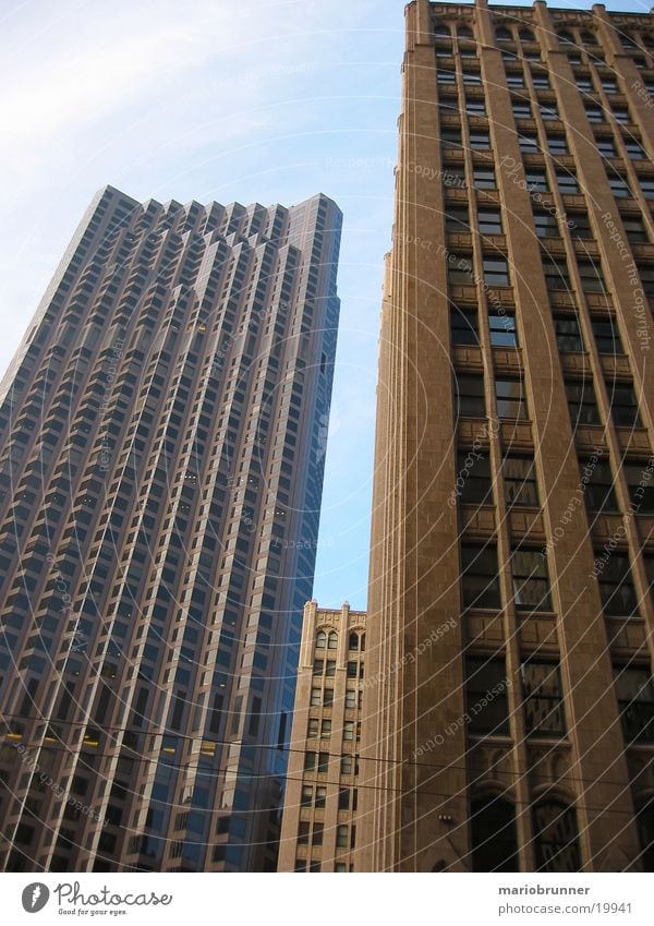 san_francisco_05 San Francisco Stadt Hochhaus Bürogebäude Fenster Fassade Beton USA Hochhausfassade aufwärts himmelwärts vertikal Architektur Zentralperspektive