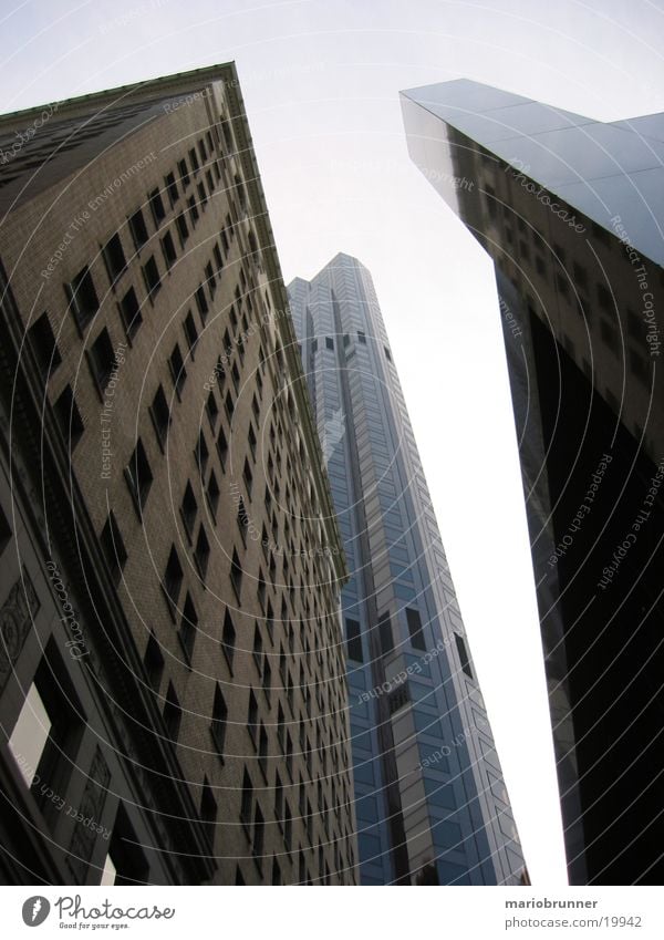 san_francisco_04 San Francisco Stadt Hochhaus Bürogebäude Fenster Fassade Beton USA Glas Hochhausfassade Glasfassade aufwärts vertikal himmelwärts