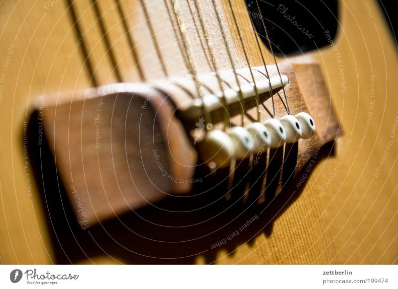 Gitarre Steg Saite decke Holz akustisch folk Lied folcmusic Musik Musikinstrument hausmusik Spannung bundrein Musik unplugged Volksmusik volkslied Gitarrensaite