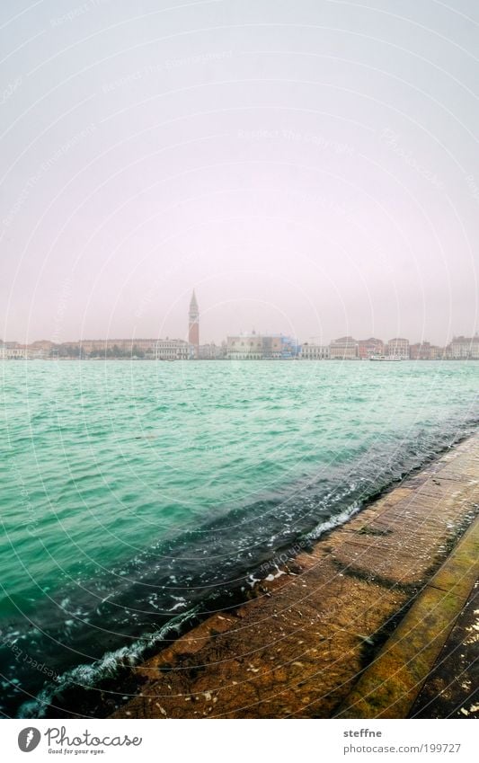 Campanile Venedig Italien Stadt Hafenstadt Altstadt Skyline schön Küste Wasser Meer Bacino Campanile San Marco San Marco Basilica palazzo ducale Dogenpalast