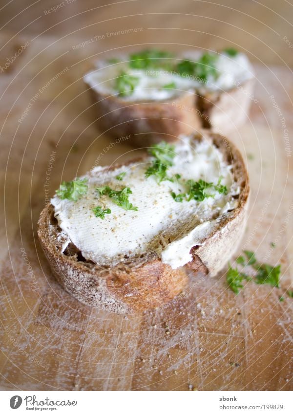 Peterbrot Lebensmittel Käse Milcherzeugnisse Teigwaren Backwaren Brot Ernährung Frühstück Fingerfood Gesundheit Appetit & Hunger Belegtes Brot Roggen Petersilie