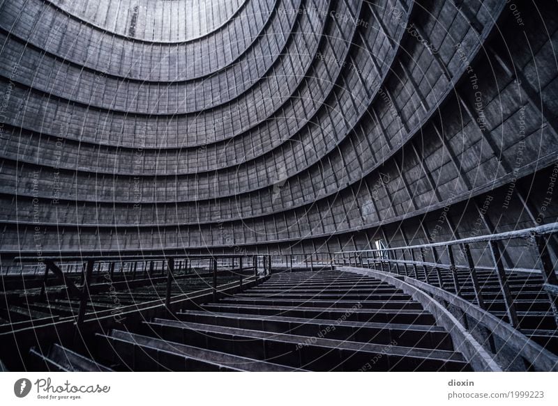 inside the cooling tower [4] Energiewirtschaft Kohlekraftwerk Industrie Industrieanlage Fabrik Bauwerk Gebäude Architektur Kühlturm alt authentisch