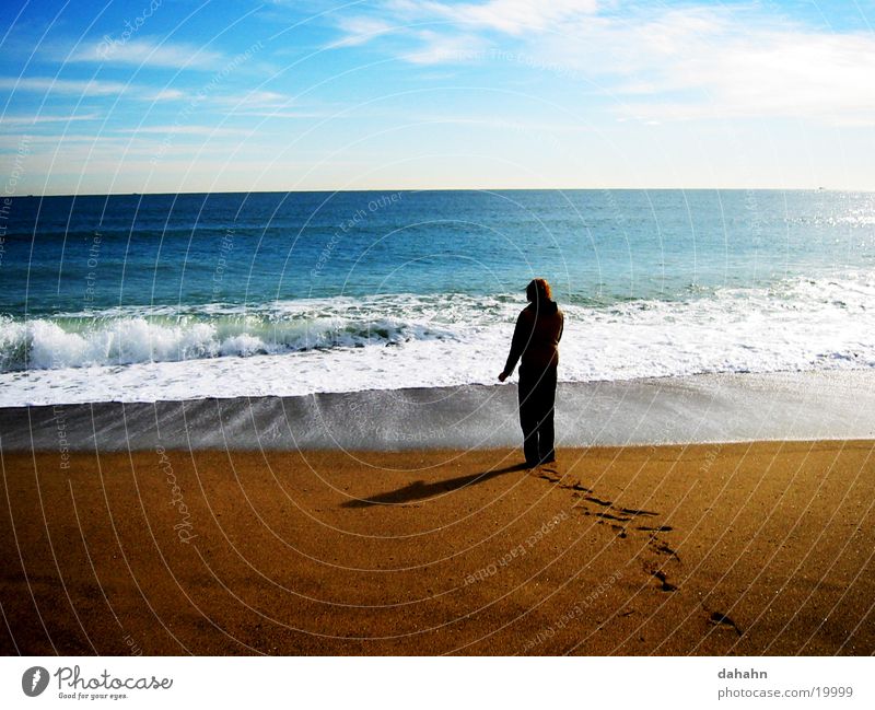 The Beach Strand Meer See Sonnenuntergang Wellen Europa Sand