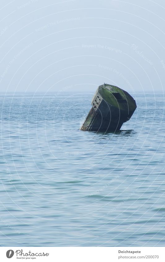 Zeit ist ein Riese Natur Wasser Küste Strand Bucht Fjord Nordsee Ostsee Meer Menschenleer Hafen tauchen alt frei nass blau schwarz Gefühle Sicherheit friedlich