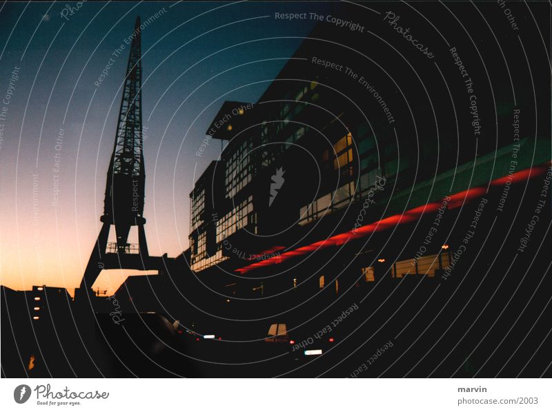 hafen_hamburg Nacht Sonnenuntergang Licht dunkel Club Hafen Hamburg