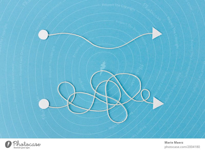Wunsch vs Realität Wissenschaften Berufsausbildung Business Erfolg Fortschritt Zukunft Schilder & Markierungen Linie Pfeil Beratung einfach blau Mut geduldig