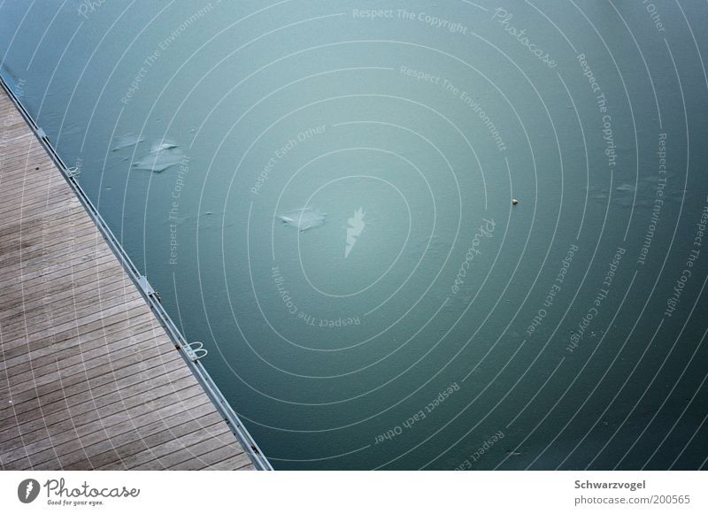 hauchgefrorene Stille Umwelt Natur Urelemente Wasser Winter Klima Eis Frost Hafen Jachthafen träumen warten einfach kalt nass natürlich Sauberkeit blau braun