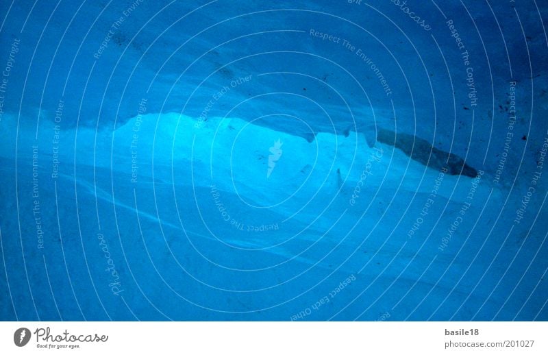 Abwärts ins Licht Winter Schnee Winterurlaub Berge u. Gebirge Gletscher Gletscherspalte Gletschereis Gletscherwanderung Klettern Bergsteigen Eis Frost Alpen