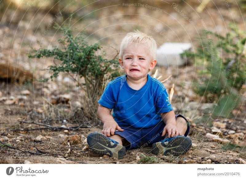 Und du warst so ein süßes Kind... Kindererziehung Kindergarten maskulin Baby Kleinkind Junge Kindheit 1 Mensch 1-3 Jahre Natur Landschaft Erde fallen schreien