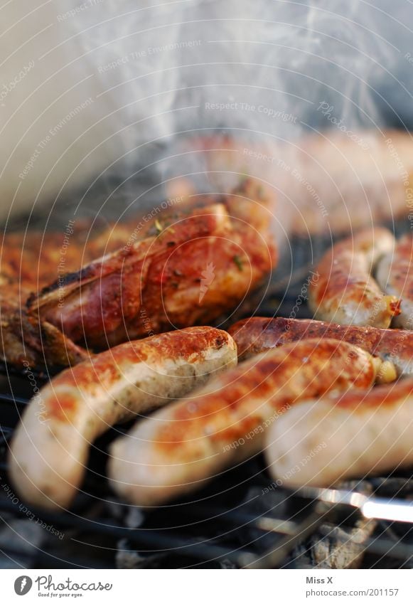 heute darf gehofft werden Lebensmittel Fleisch Wurstwaren Ernährung Abendessen Fastfood Freizeit & Hobby Garten Feste & Feiern heiß lecker Grillen Grillrost