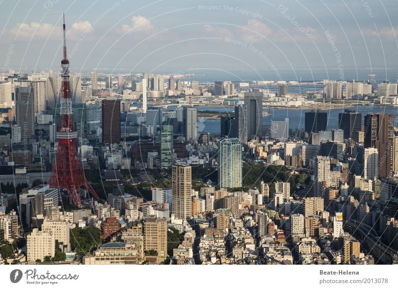 Grenzüberschreitung | Unzählige bis zum Stadtkern von Tokio Ferien & Urlaub & Reisen Tourismus Ferne Städtereise Umwelt Himmel Schönes Wetter Tokyo Japan Asien