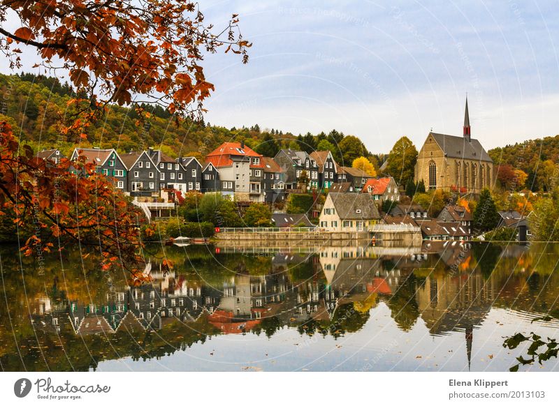 Altstadt Beyenburg, Wuppertal, NRW. Fassade Idylle Tradition Nordrhein-Westfalen Deutschland Europa St. Maria Magdalena Wupperschleife Wuppertal-Beyenburg