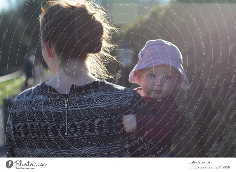 ja hallo feminin Baby Kleinkind Mädchen Frau Erwachsene Mutter Familie & Verwandtschaft Kindheit 1 Mensch 0-12 Monate 30-45 Jahre Frühling Schönes Wetter