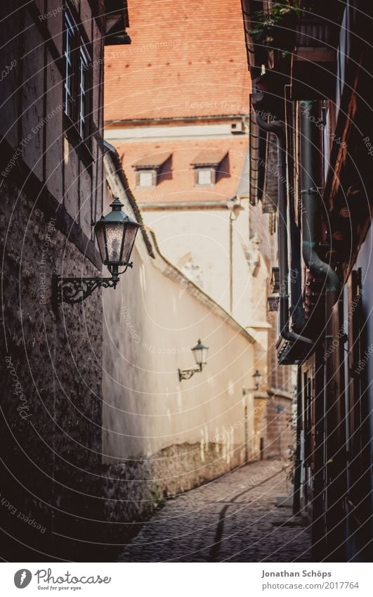 Augustinerkloster Erfurt I Winter Altstadt Wege & Pfade Stein historisch Durchblick Gasse Jubiläum Lutherstätten Steinmauer Thüringen eng Laterne Kloster