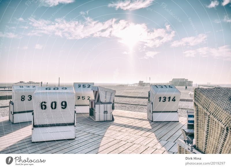 Sonnenseite Erholung Kur Ferien & Urlaub & Reisen Strand Meer Umwelt Natur Sand Schönes Wetter Küste Nordsee maritim Kurort Nordfriesland Schleswig-Holstein