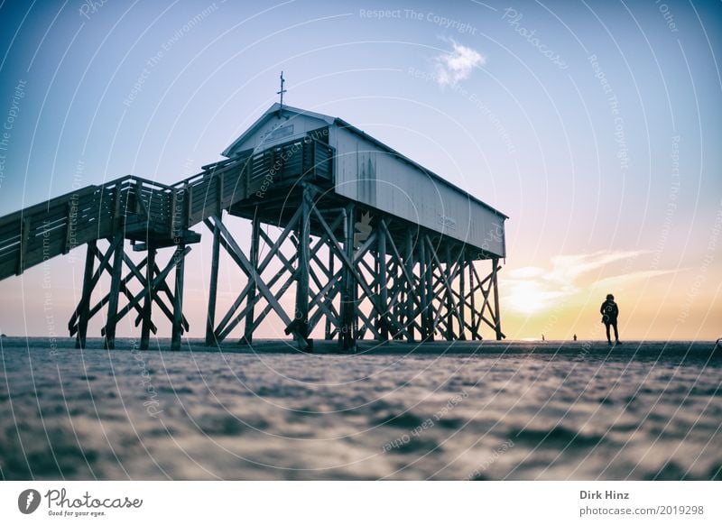 Auf Sand gebaut Erholung Kur Ferien & Urlaub & Reisen Sonne Strand Meer Umwelt Natur Schönes Wetter Küste Nordsee Unendlichkeit maritim Umweltschutz Kurort