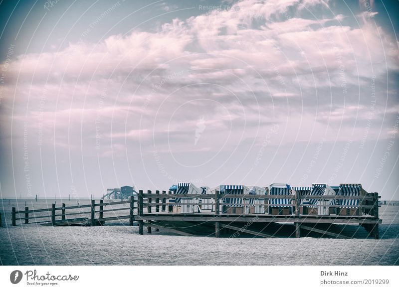 Feierabend am Strand Erholung Kur Ferien & Urlaub & Reisen Sonne Meer Umwelt Natur Sand Schönes Wetter Küste Nordsee maritim Tourismus Umweltschutz Kurort