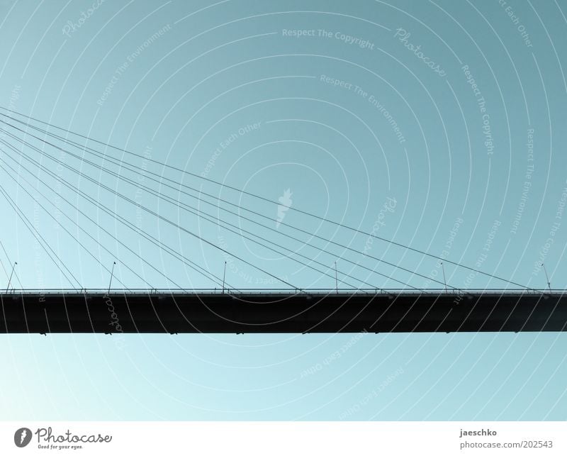 Die hängenden Straßen von Hamburg Wolkenloser Himmel Schönes Wetter Bauwerk Architektur Verkehr Verkehrswege Straßenverkehr Wege & Pfade Hochstraße Brücke