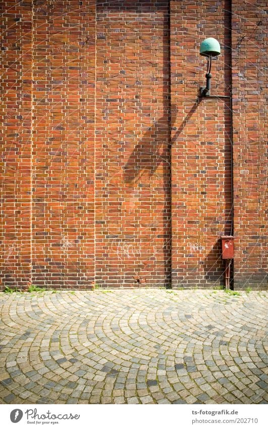 Horizont-Verderber Verteiler Bremen Der Schnoor Schnoorviertel Bauwerk Gebäude Mauer Wand Fassade Backsteinwand Kopfsteinpflaster Laterne Straßenbeleuchtung