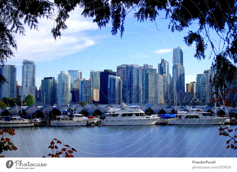 fabulous VanCity Reichtum Städtereise Umwelt Wasser Sommer Schönes Wetter Küste Bucht Vancouver Kanada Nordamerika Hafenstadt Skyline Hochhaus Architektur