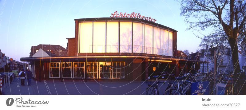 Schlosstheater Kino Panorama (Aussicht) Architektur Münster Abend groß Panorama (Bildformat)