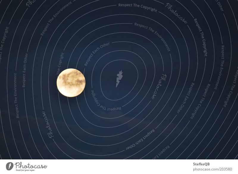 Hijo de la luna Umwelt Himmel nur Himmel Wolken Nachthimmel Mond Vollmond Sommer Schönes Wetter blau Vorsicht Frieden Farbfoto Außenaufnahme Menschenleer