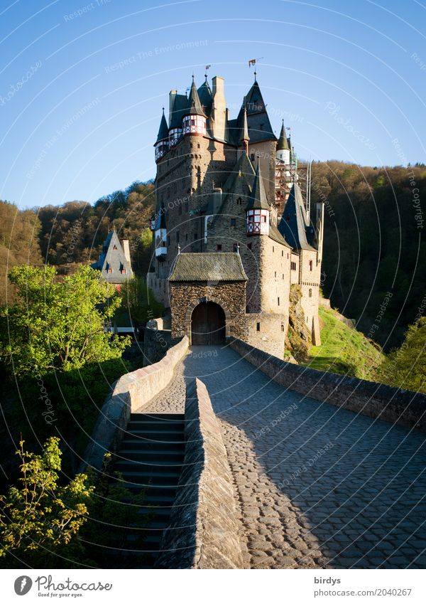 somewhere eltz 2 Ferien & Urlaub & Reisen Tourismus Sightseeing Landschaft Wolkenloser Himmel Frühling Baum Wald Berge u. Gebirge Burg oder Schloss Architektur