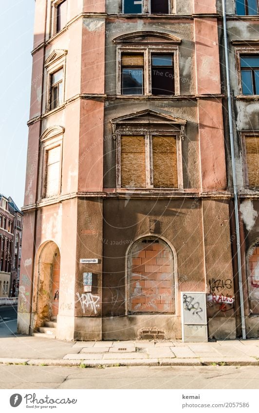 AST10 | Nazis raus ruhig Freizeit & Hobby Ferien & Urlaub & Reisen Ausflug Städtereise Sommer Häusliches Leben Chemnitz Stadt Stadtzentrum Menschenleer Mauer