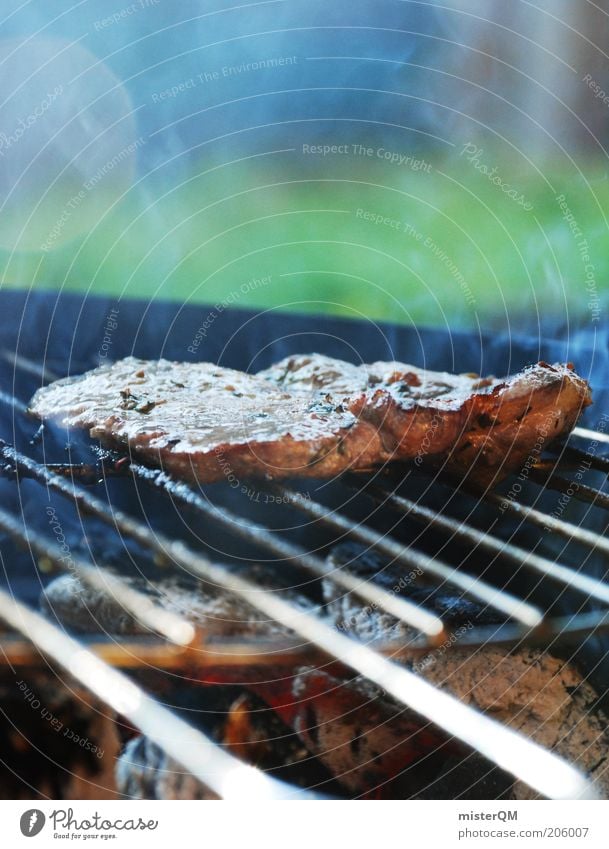 Wer kann da noch Vegetarier sein? Ernährung Abendessen Freizeit & Hobby ästhetisch Sommer Grillen Steak Fleisch Grillrost Grillsaison Fett lecker ungesund