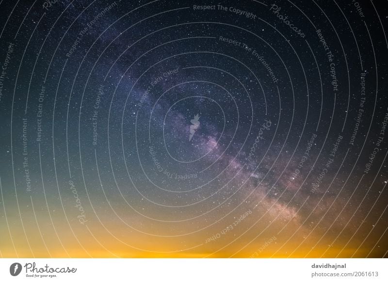 Milchstraße Wissenschaften Raumfahrt Astronomie Umwelt Natur Himmel Wolkenloser Himmel Nachthimmel Stern Sommer Milchstrasse Galaxie Bad Dürkheim Rahnfels