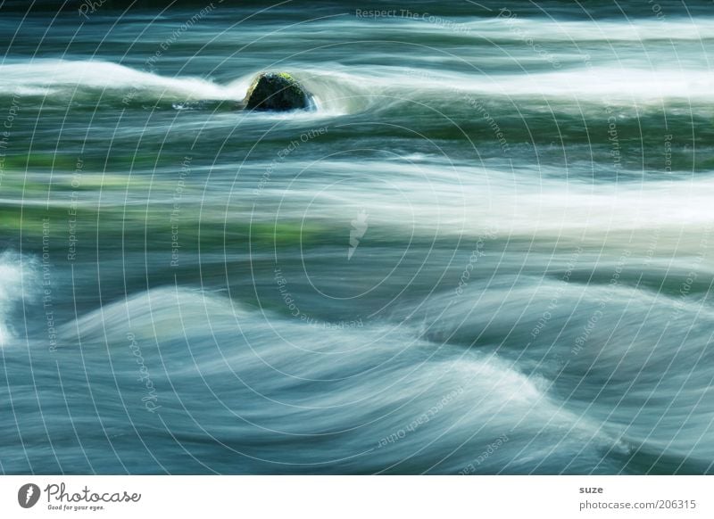 Vollrausch Wellen Kunst Gemälde Umwelt Natur Landschaft Wasser Klima Flussufer Stein Linie Streifen außergewöhnlich fantastisch kalt nachhaltig nass natürlich