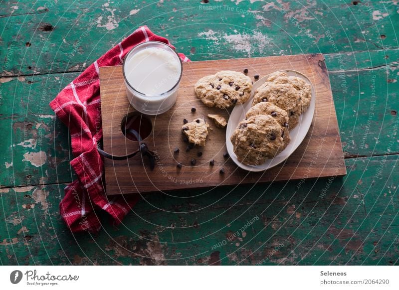 vegan Cookies Lebensmittel Teigwaren Backwaren Süßwaren Schokolade Keks Ernährung Essen Getränk Kakao Diät genießen süß backen Farbfoto Innenaufnahme