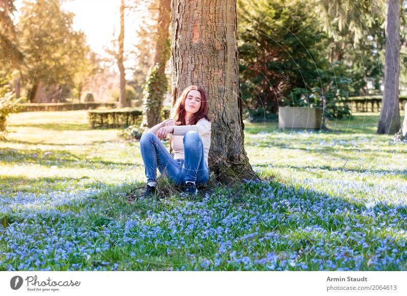 Frühling - Porträt Lifestyle Stil Freude Glück schön Gesundheit Leben harmonisch Wohlgefühl Zufriedenheit Sinnesorgane Erholung ruhig Meditation Duft Mensch