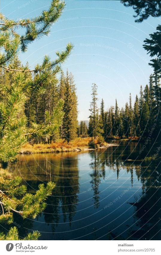 Stille im Herbst See Idaho Sawtooth Mountains