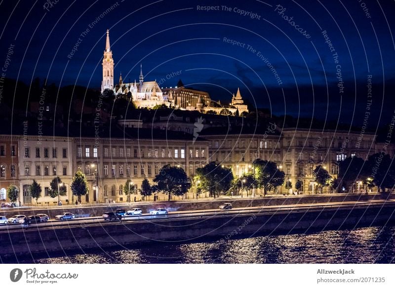 Budapest @ night 2 Ferien & Urlaub & Reisen Tourismus Ausflug Nachtleben Ungarn Hauptstadt Stadtzentrum Altstadt Skyline Kirche Dom Palast Turm Sehenswürdigkeit