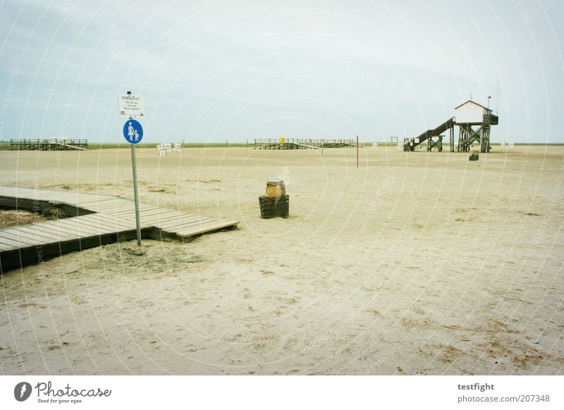 westküste Ferien & Urlaub & Reisen Tourismus Freiheit Umwelt Natur Landschaft Wolken Klima Klimawandel Ferne Wattenmeer Küste Strand Farbfoto Außenaufnahme