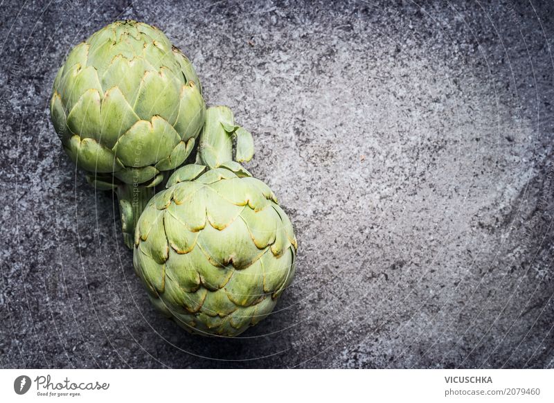 Grüne Artischocken Lebensmittel Gemüse Ernährung Bioprodukte Vegetarische Ernährung Diät Stil Design Gesundheit Gesunde Ernährung Hintergrundbild Foodfotografie