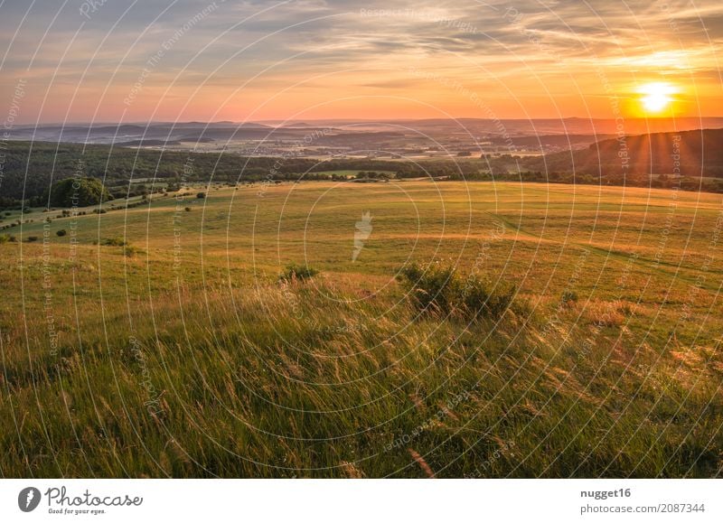 Sonnenaufgang auf dem Dörnberg in Nordhessen 5 Ferien & Urlaub & Reisen Tourismus Ausflug Ferne Camping Sommer Sommerurlaub Berge u. Gebirge wandern Umwelt