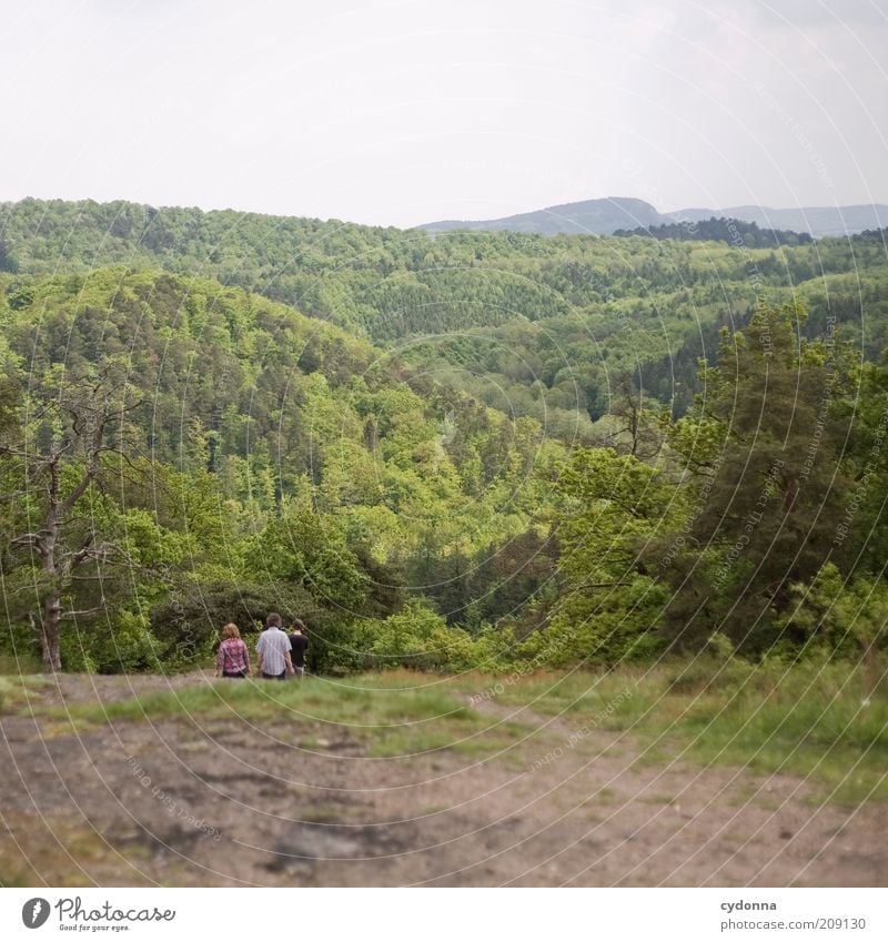 Wandern Leben Erholung Ferien & Urlaub & Reisen Ausflug Ferne wandern Mensch Familie & Verwandtschaft Freundschaft 3 Menschengruppe Umwelt Natur Landschaft