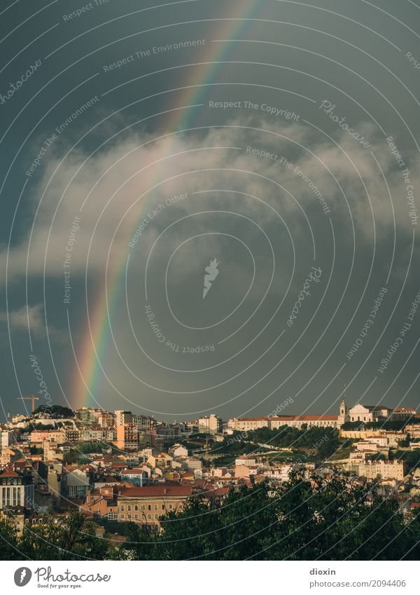 Lisboa Ferien & Urlaub & Reisen Tourismus Ferne Sightseeing Städtereise Himmel Sonnenlicht Wetter Schönes Wetter schlechtes Wetter Regen Lissabon Portugal