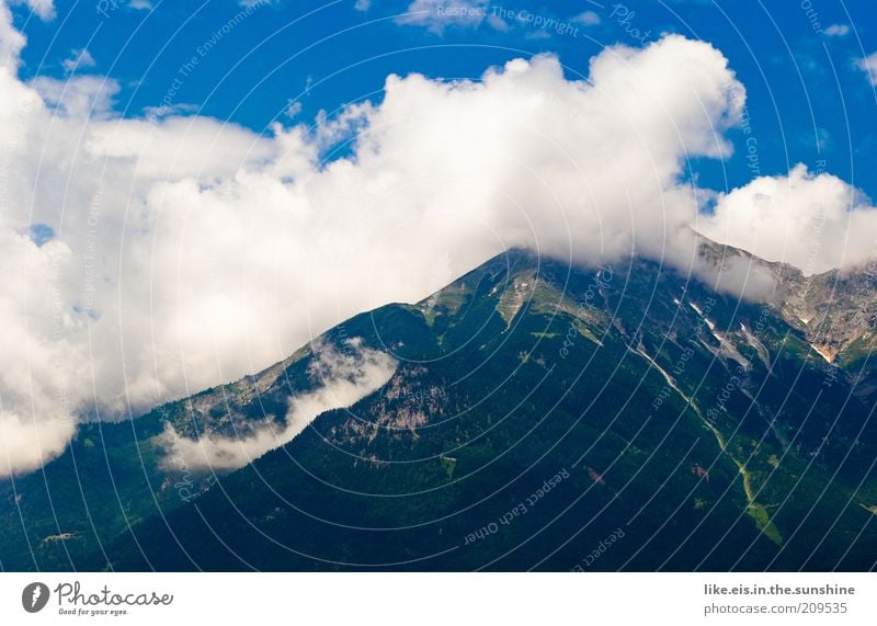 Der Nebel lichtet sich... Ferien & Urlaub & Reisen Ferne Sommer Sommerurlaub Berge u. Gebirge Umwelt Natur Landschaft Himmel Wolken Klima Wetter Schönes Wetter