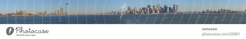 The 15832 Pixels Manhattan Skyline Panorama New York City Hochhaus Panorama (Aussicht) Nordamerika USA 180 Grad 360 Grad Ellis Island groß Panorama (Bildformat)