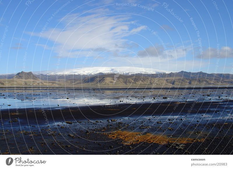 Vatnajökull Island Gletscher Vatnajökull Reflexion & Spiegelung Europa Berge u. Gebirge Schnee Sonne