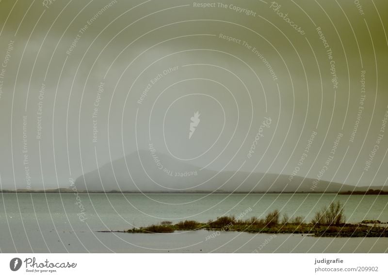 Island Umwelt Natur Landschaft Wasser Himmel Wolken Klima schlechtes Wetter Berge u. Gebirge See außergewöhnlich bedrohlich dunkel kalt natürlich Stimmung