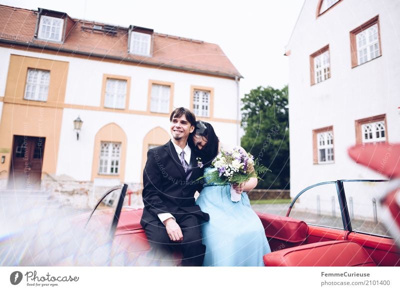 Love is in the air (01) maskulin feminin Frau Erwachsene Mann Familie & Verwandtschaft Paar 2 Mensch 30-45 Jahre Entschlossenheit Liebe Ehe Ehepaar Hochzeit