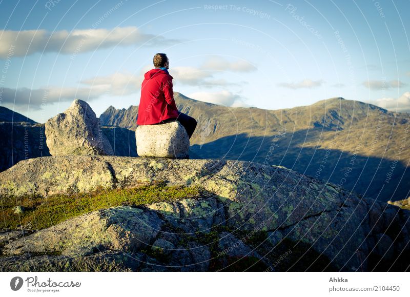 Ferngucker harmonisch Wohlgefühl Zufriedenheit Sinnesorgane Erholung ruhig Meditation Ferien & Urlaub & Reisen Ausflug Abenteuer Ferne Freiheit Berge u. Gebirge