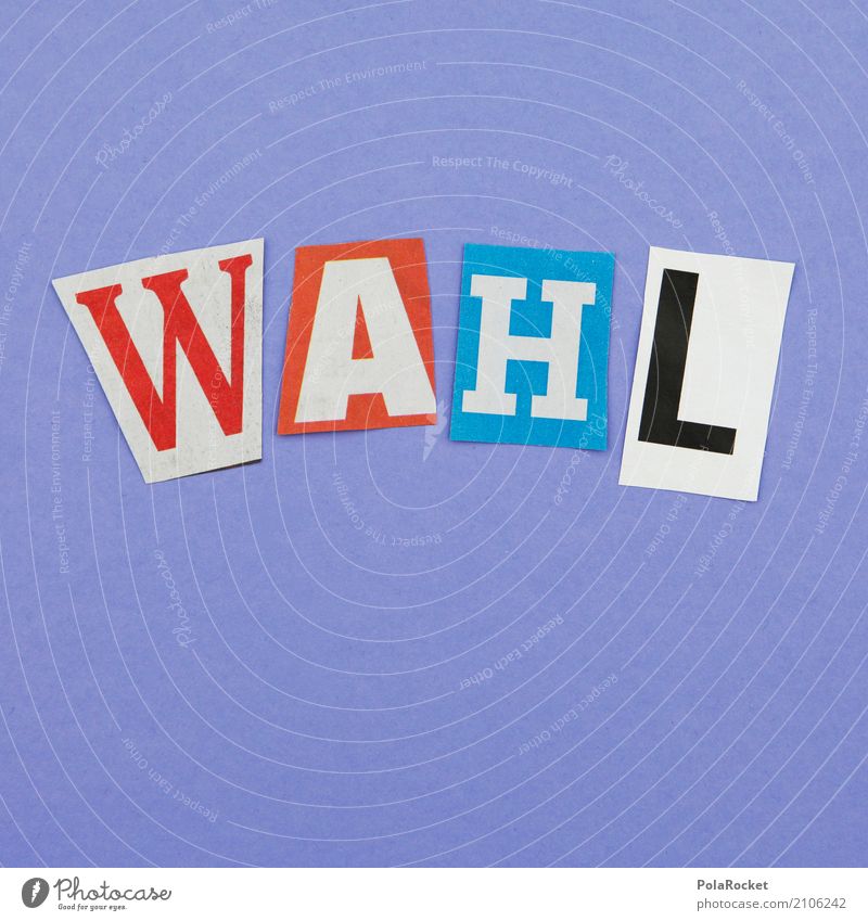 #AS# W A H L Kunst Handel Wahlen wählen Wahlkampf Politik & Staat Bundestagswahlen Buchstaben Kreativität Farbfoto Gedeckte Farben Innenaufnahme Studioaufnahme