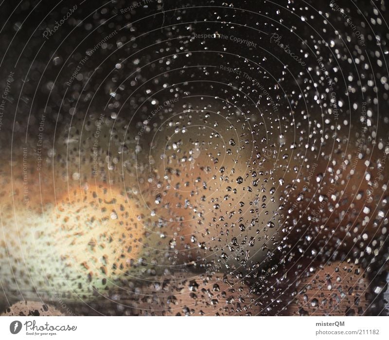 Behind. ästhetisch Scheibe nass Regen Wetter Wasser Wassertropfen Nieselregen ruhig viele Fenster Fensterscheibe Hintergrundbild dezent Farbfoto Gedeckte Farben