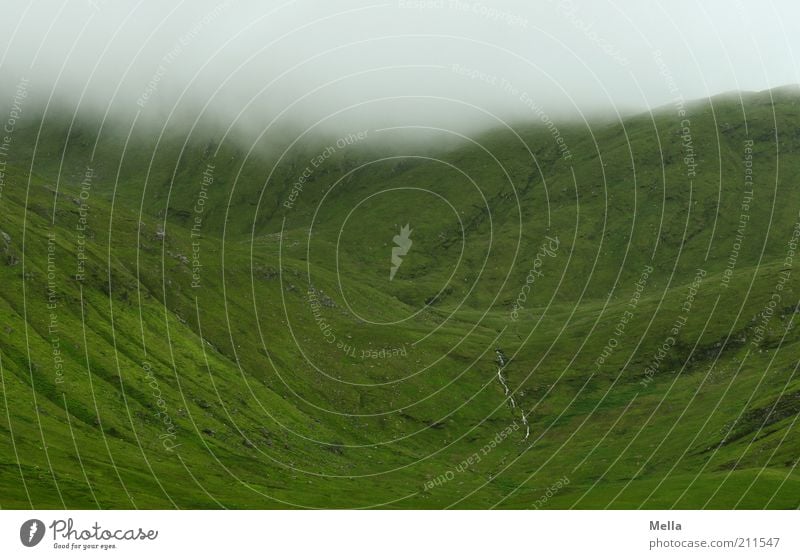 Green and Grey III Ferien & Urlaub & Reisen Ausflug Umwelt Natur Landschaft Urelemente Erde Klima Wetter Nebel Hügel Berge u. Gebirge Bach Tal natürlich grau